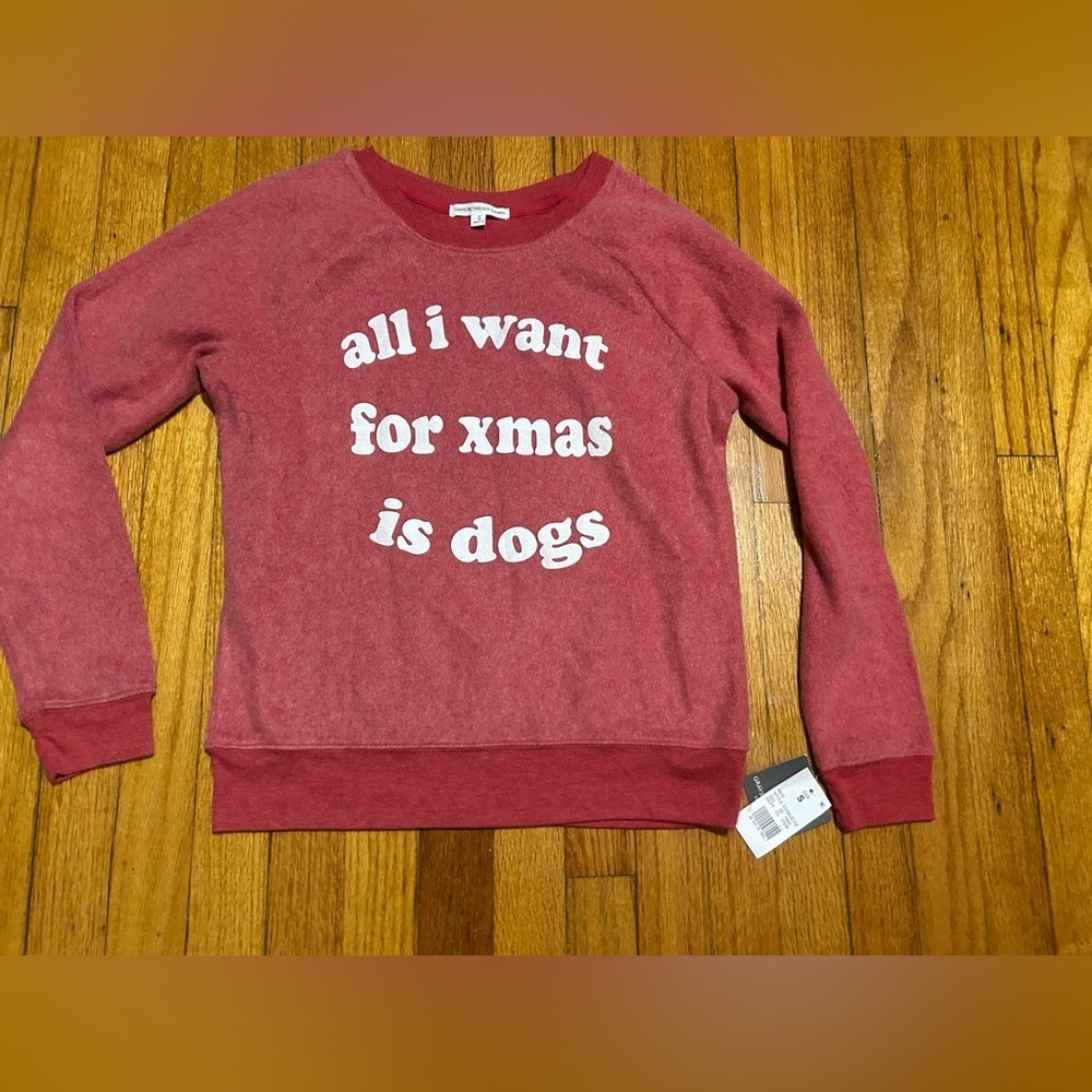 Grayson/Threads Sleepwear Women’s S Red “ All I Want For Xmas Is Dogs”